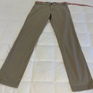 Men’s 1901 34/34 Basic Khaki Pants with Stretch. Slim/Skinny Type Fit